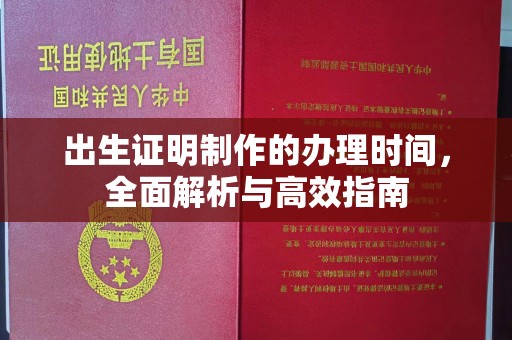 宝坻出生证明制作的办理时间，全面解析与高效指南